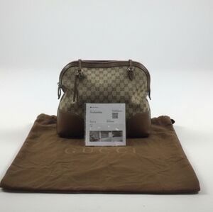 GUCCI Bree Dome leather Bag with COA & Dustbag